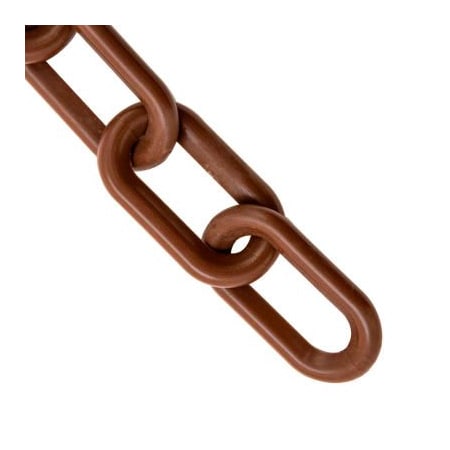 Gec Mr. Chain Plastic Chain, 1in Link, 25'L, HDPE, Brown 10010-25